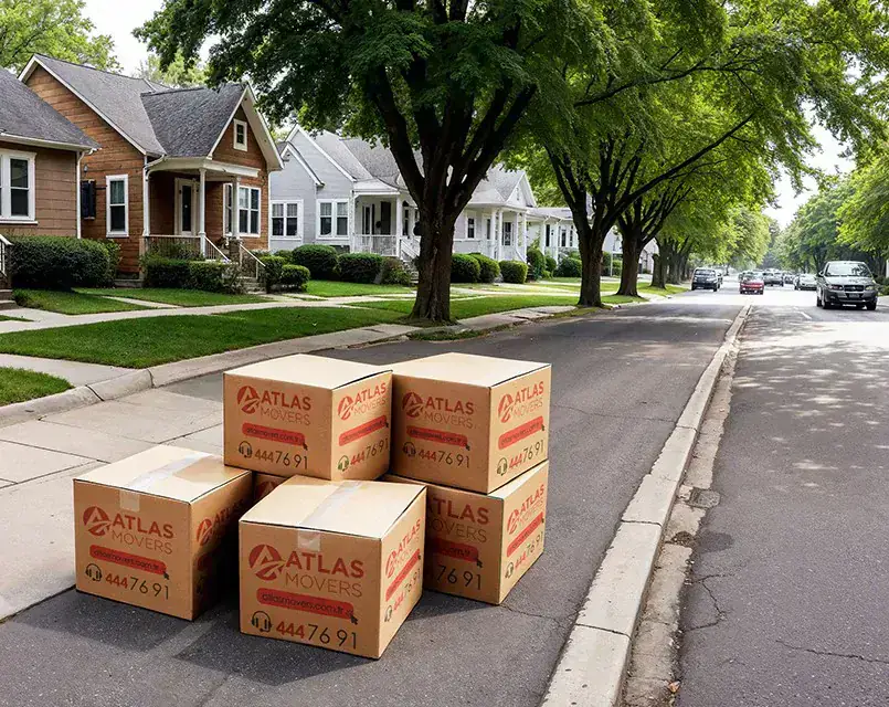 Atlas Movers uluslararası nakliyat paketleme görseli